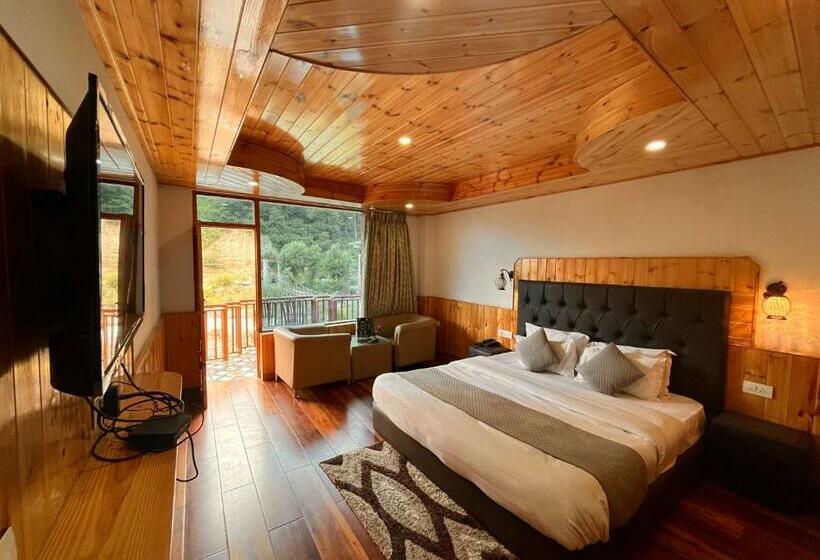 带大床的标准间, Himalyan River Resort A Riverside Resort