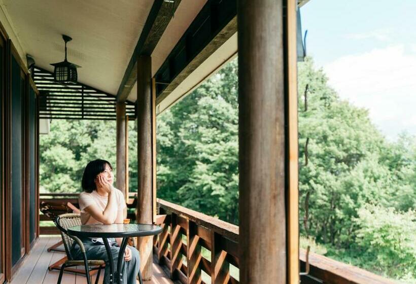 Standaard Vierpersoonskamer met Gedeelde Badkamer, 津川温泉 清川高原保養センター