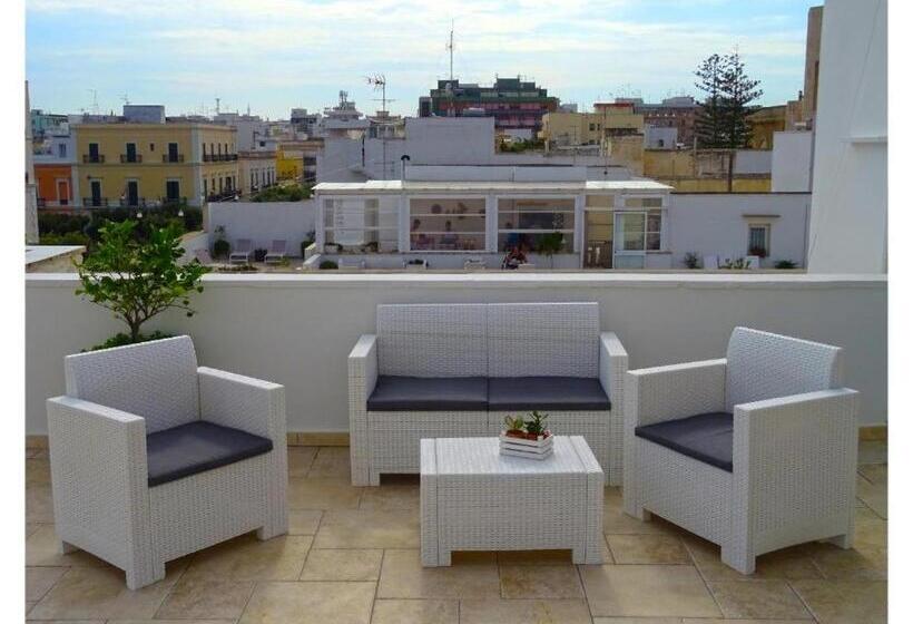 带海景的高档三人间, Faro Bianco Gallipoli Suites & Apartments