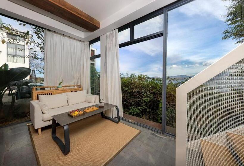 غرفة ديلوكس مطلّة علي البحر, Dali Beauty Seaview B&b