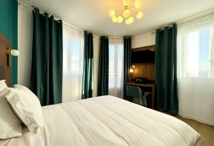 חדר דלוקס עם מרפסת, The Originals Boutique, Hôtel Le Marignan,le Havre Centre Gare