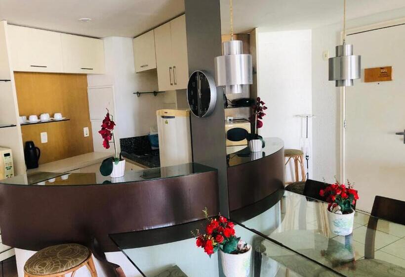 带1个卧室的带海景的公寓, Iate Plaza Beiramar Fortaleza App1006