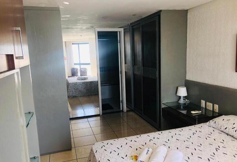 带1个卧室的带海景的公寓, Iate Plaza Beiramar Fortaleza App1006