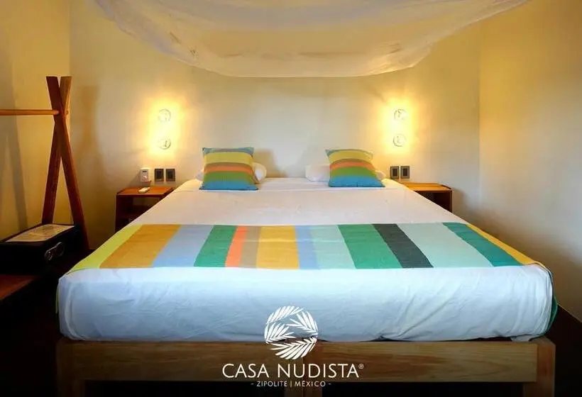 キングサイズベッドのデラックススイート, Casa Nudista Lgbt
