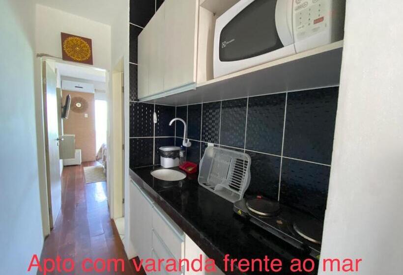 شقة غرفة نوم واحدة مزودة بشُرفة, Flats Apart Hotel Marinas Carneiros   Vista P Mar