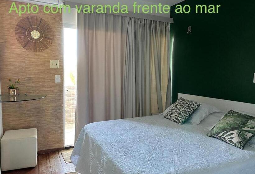 شقة غرفة نوم واحدة مزودة بشُرفة, Flats Apart Hotel Marinas Carneiros   Vista P Mar