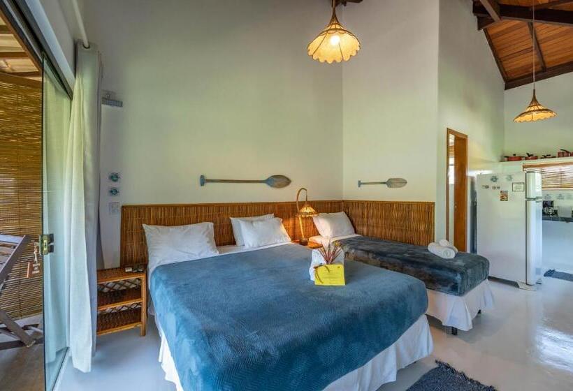 חדר סופריור לשלושה עם נוף לים, Sup House Barra Grande