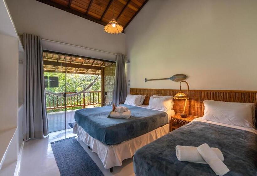 חדר סופריור לשלושה עם נוף לים, Sup House Barra Grande