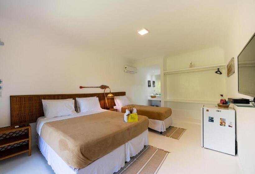 חדר סטנדרט לשלושה עם נוף לבריכה, Sup House Barra Grande