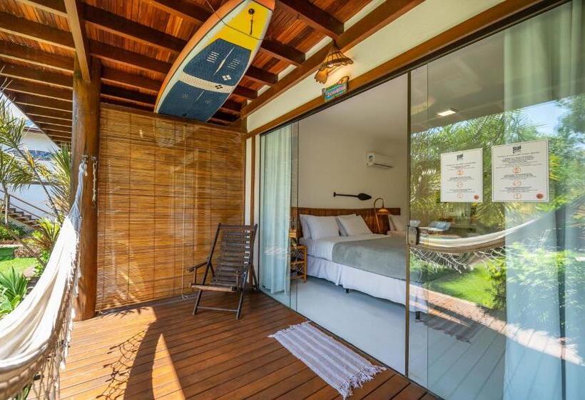 חדר סטנדרט לשלושה עם נוף לבריכה, Sup House Barra Grande