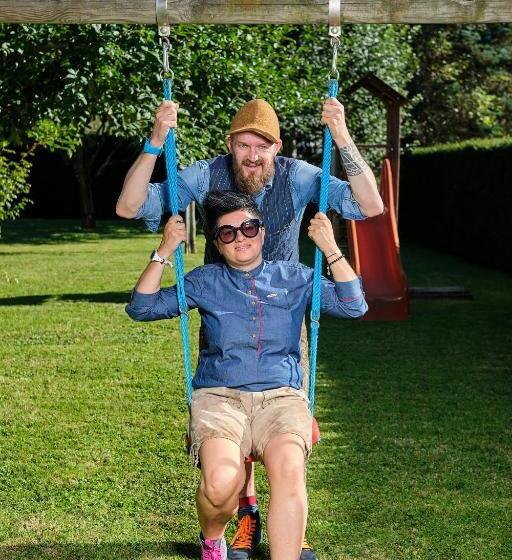 חדר סטנדרט לשלושה עם מרפסת, Garni Volgger