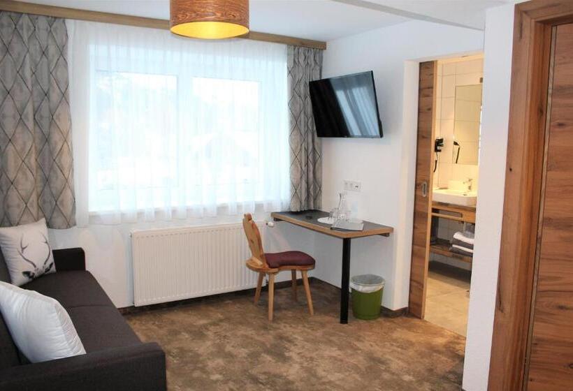 חדר סטנדרט לארבעה, Apart Garni Jägerheim