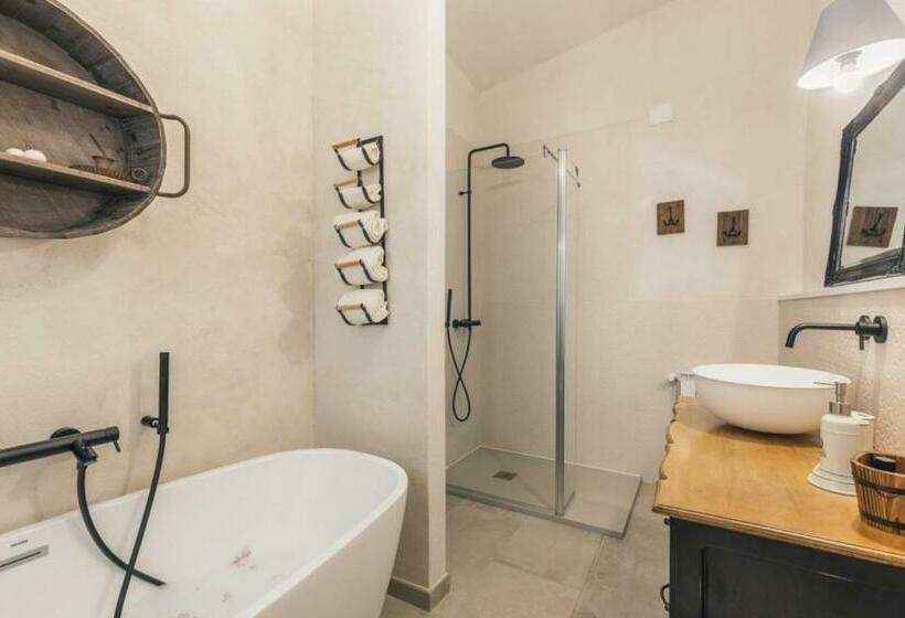 חדר דלוקס עם מרפסת נוף לים, B&b Antico Telaio