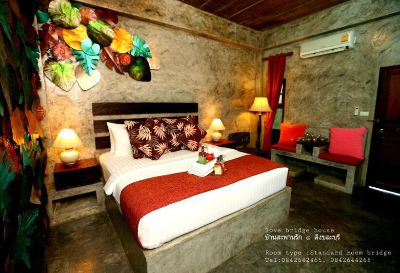 חדר סטנדרט נוף לנהר, Love Bridge House บ้านสะพานรัก
