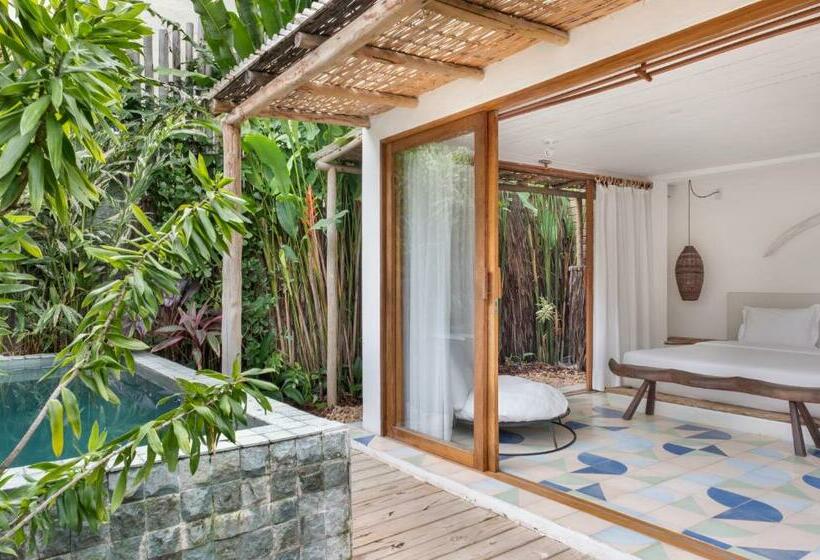 جناح مزود بحمام سباحة, Casa Das Conchas Caraiva