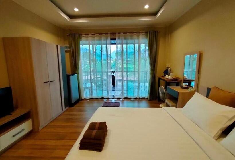 バルコニー付きデラックスルーム, Rimwang The River Life