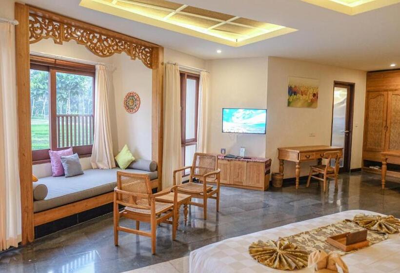 סוויטה נוף לבריכה, Green Field Resort Ubud