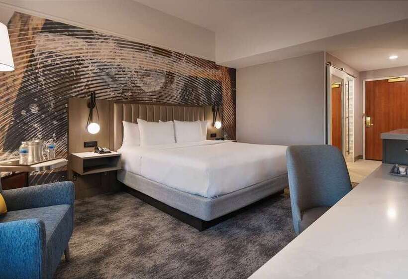 חדר דחוקס עם מיטת קינג, Hilton Tianjin Eco City