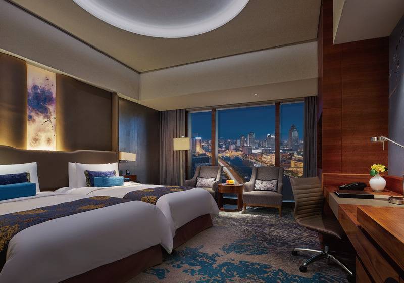 Deluxe room with river view, Shangrila Tianjin