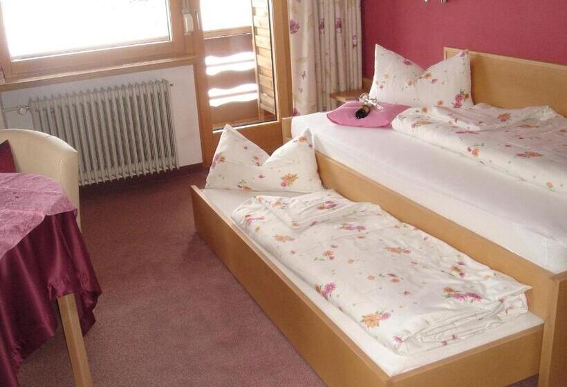 غرفة قياسية فردية مزودة بشُرفة, Frühstückspension Rüf