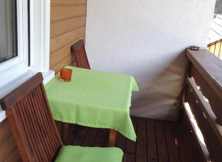 غرفة قياسية فردية مزودة بشُرفة, Frühstückspension Rüf