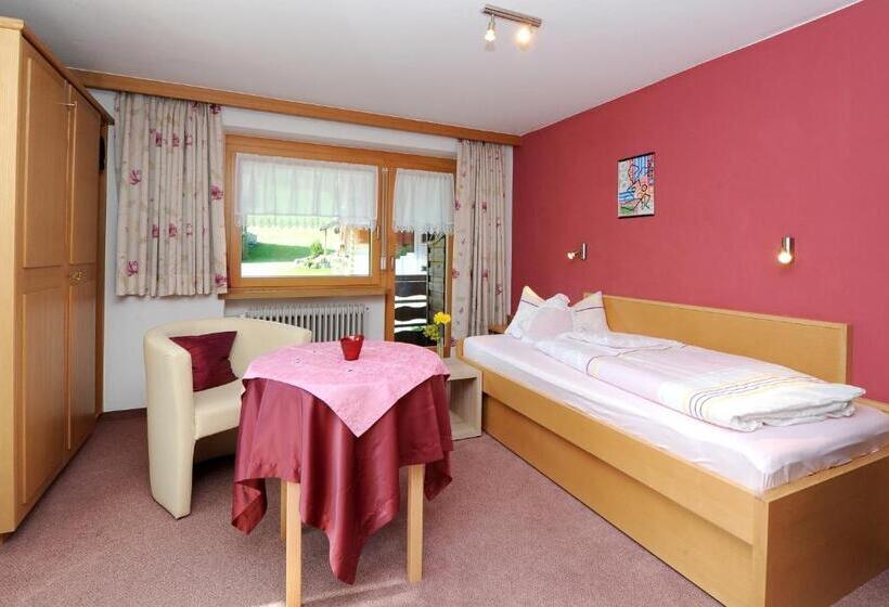 غرفة قياسية فردية مزودة بشُرفة, Frühstückspension Rüf