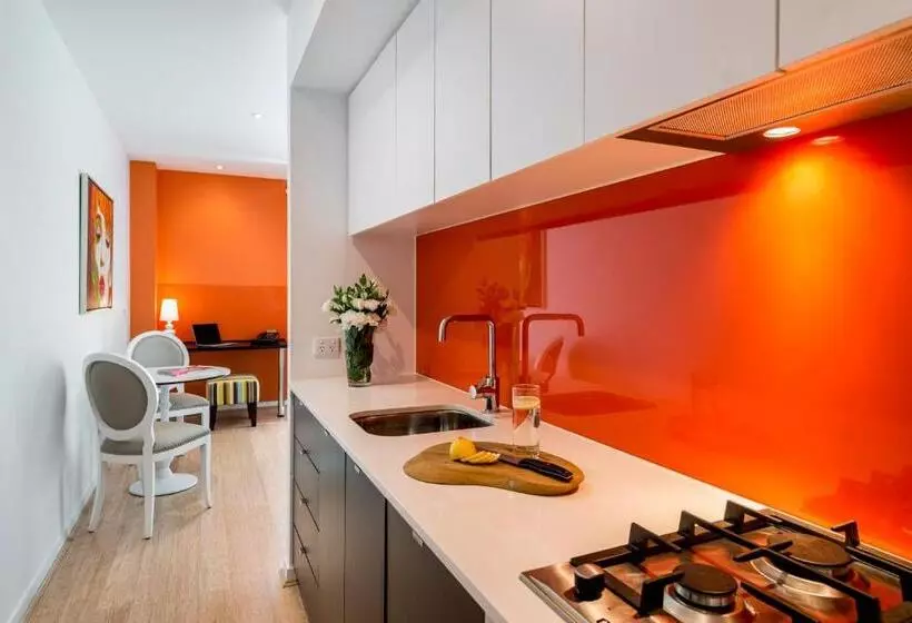 １ベッドルームアパートメント, Oaks Melbourne South Yarra Suites