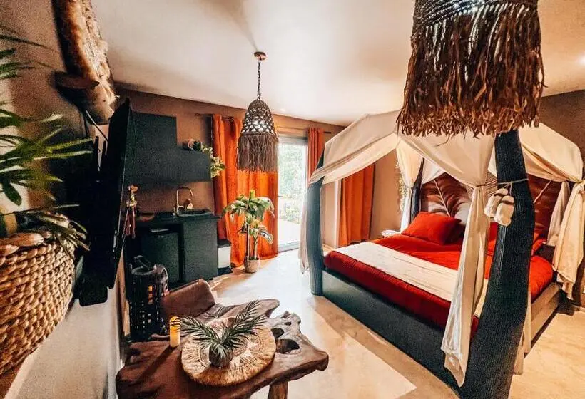 バスタブ付きスタンダードルーム, Le Demeure De Poulpican Chambre La Grotte Jacuzzi Charme Romantique Terrasse Privée 300m Plage Et Re