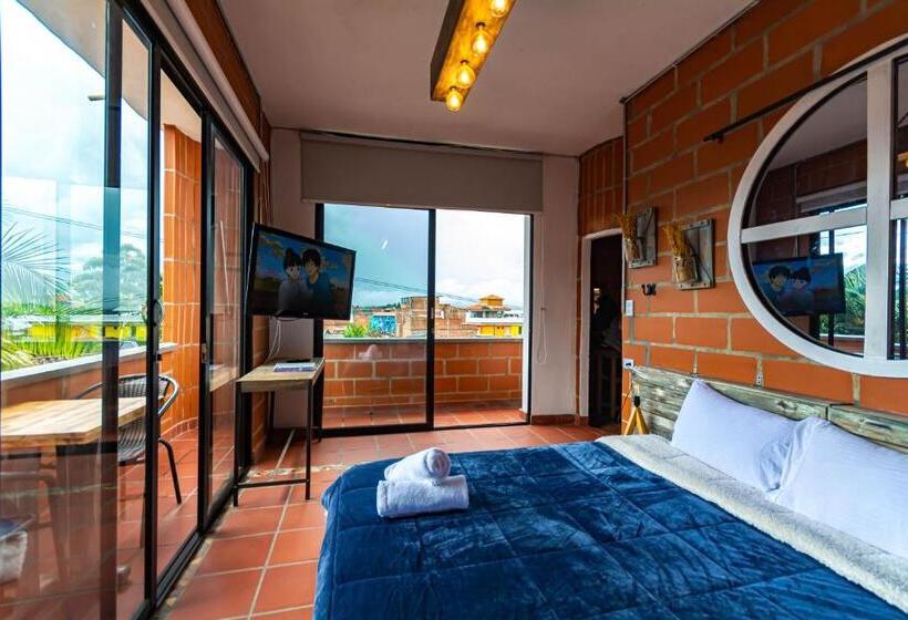 발코니 디럭스 룸, Le Chateau Guatape