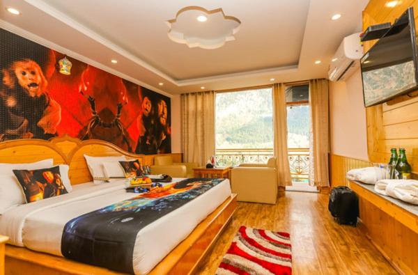 اتاق استاندارد با تخت بزرگ, Smuggler Resort Near Khatusham & Hadimba Temple With Parking & Swimming Pool