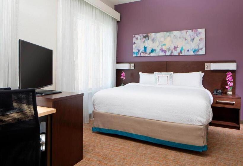 キングサイドベッドのスタンダードワンルーム, Residence Inn By Marriott West Palm Beach Downtown