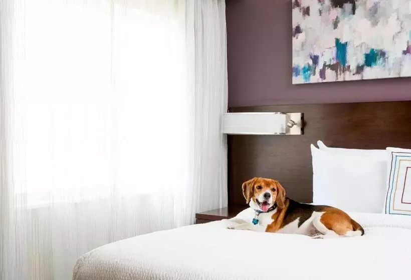 キングサイドベッドのスタンダードワンルーム, Residence Inn By Marriott West Palm Beach Downtown