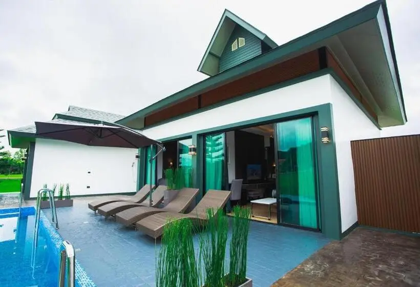 キングサイズベッドのスタンダードルーム, Pim Pool Villa Nan
