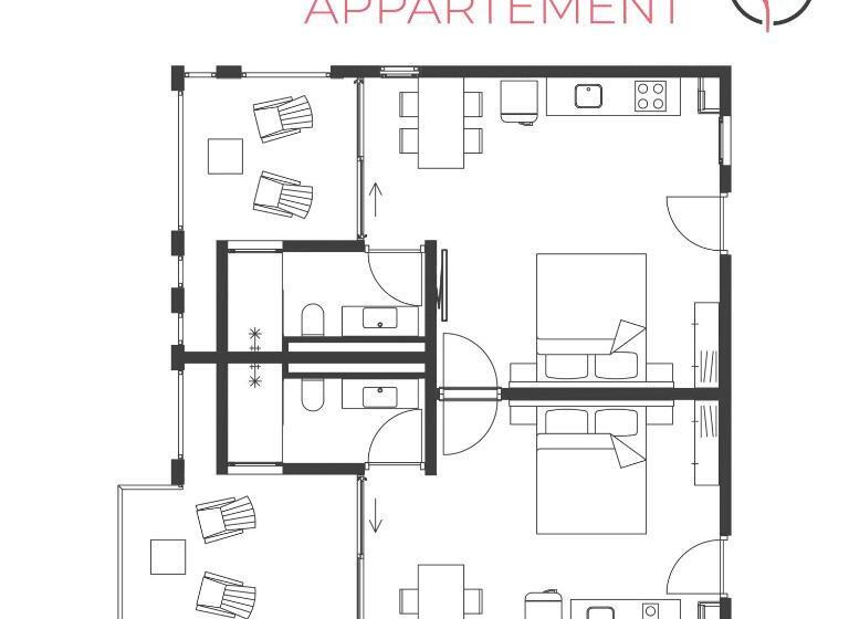 اتاق خانوادگی با چشمانداز باغ, Chogogo Dive & Beach Resort Bonaire