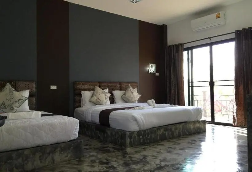 バルコニー付きデラックスルーム, Baan Rai Phufah Resort Chiangrai