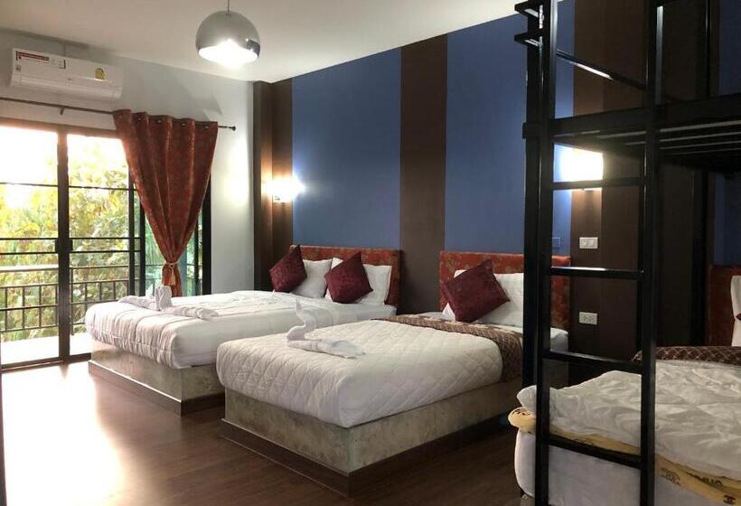 豪华家庭房间, Baan Rai Phufah Resort Chiangrai