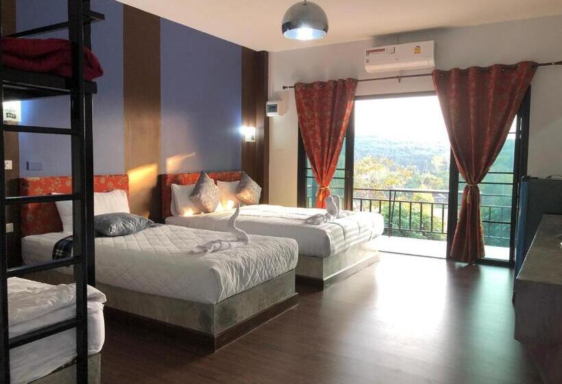 豪华家庭房间, Baan Rai Phufah Resort Chiangrai