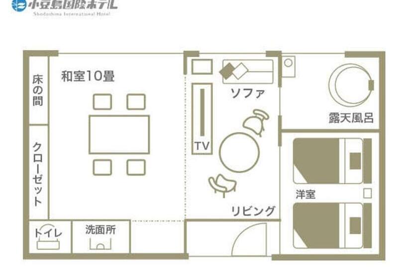 غرفة بريميوم مطلّة علي البحر, Shodoshima International