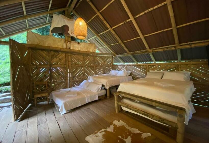 غرفة عائلية, Ecocabaña Pocahontas En Rio Santo Domingo, Melcocho