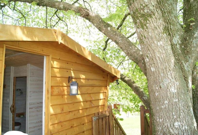 标准间带阳台, Les Cabanes De Gros Bois