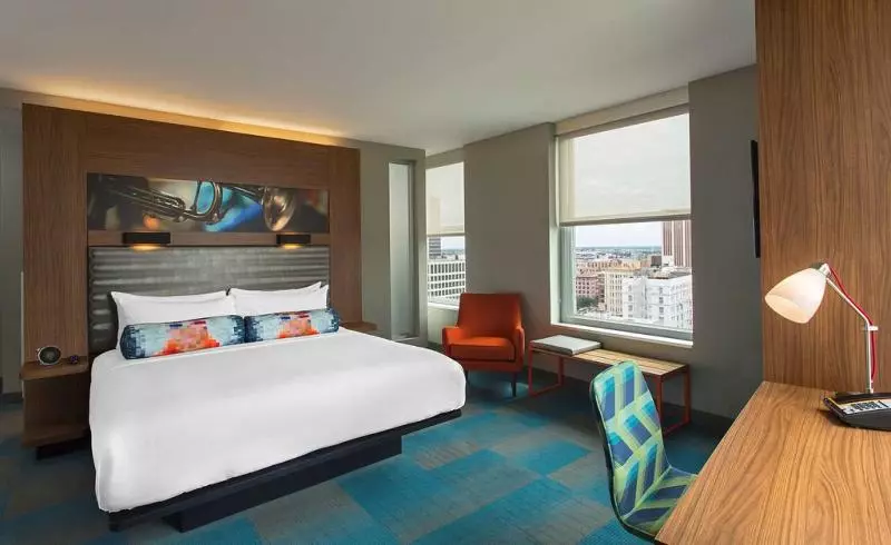 キングサイズベッドのスタンダードルーム, Aloft New Orleans Downtown