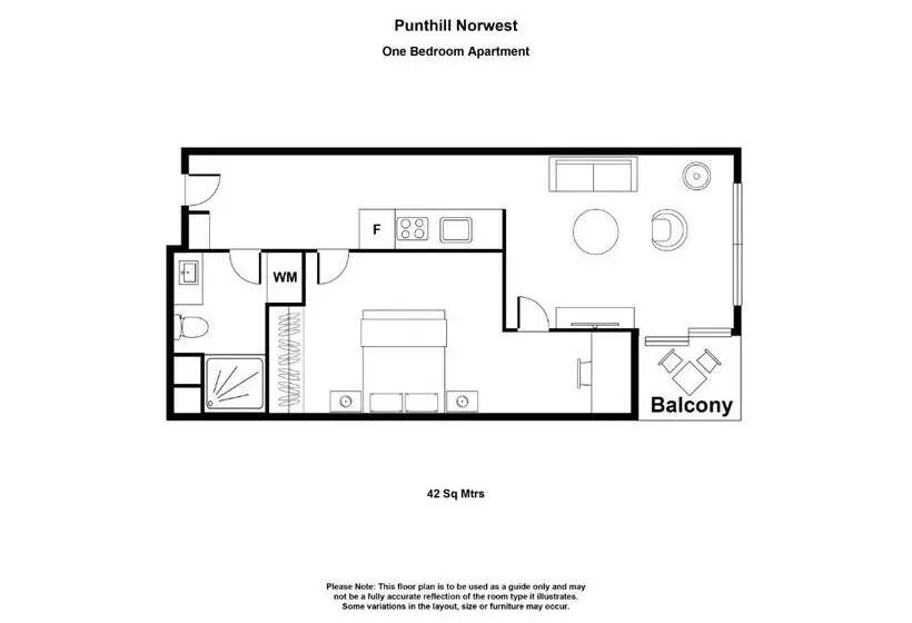 １ベッドルームアパートメント, Punthill Norwest