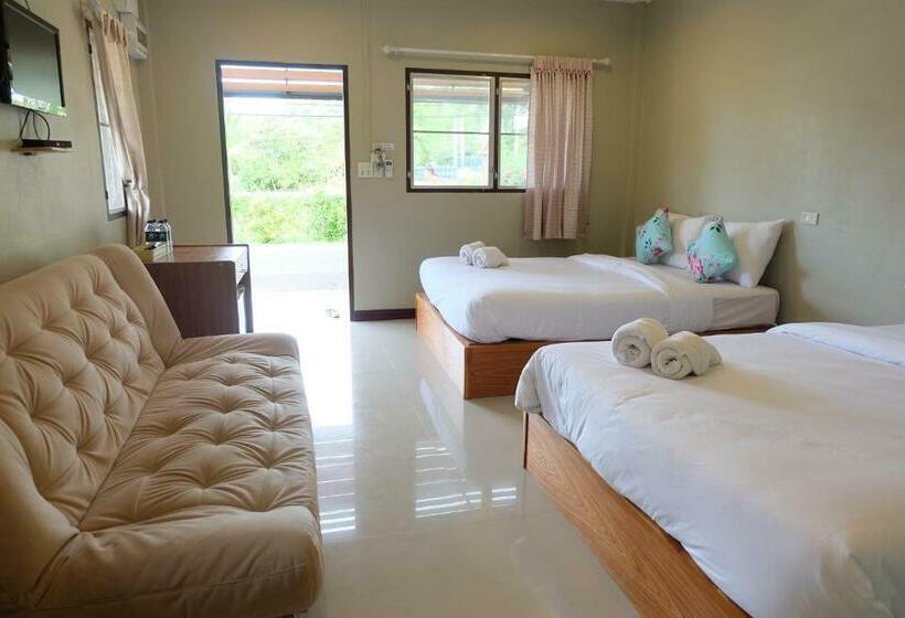 غرفة كلاسيكية رباعية, Baansuanchan Resort