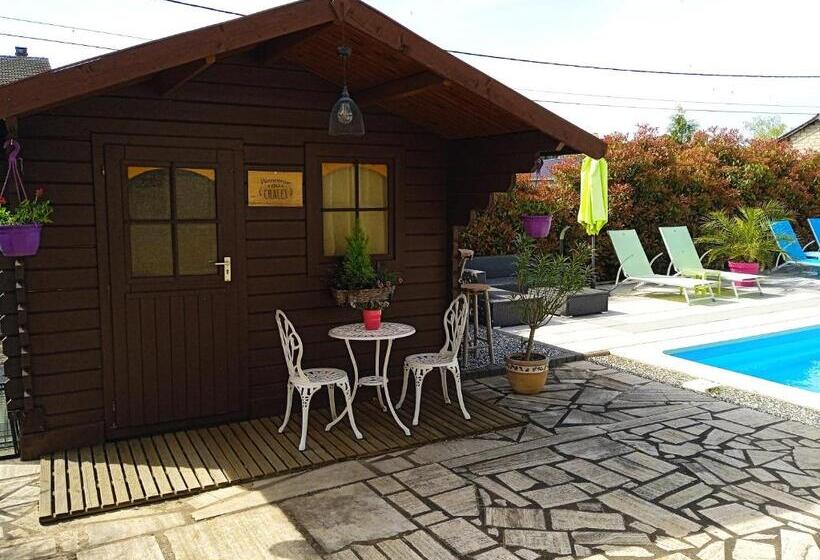 Standard room with outdoor bath, Chambres D Hôtes Le Chalet