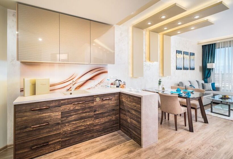 침실 1개 디럭스 아파트, Park & Spa Hotel Markovo