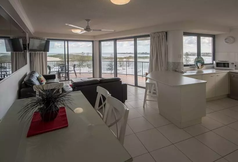 海の見える3ベッドルームアパートメント, Centrepoint Apartments Caloundra