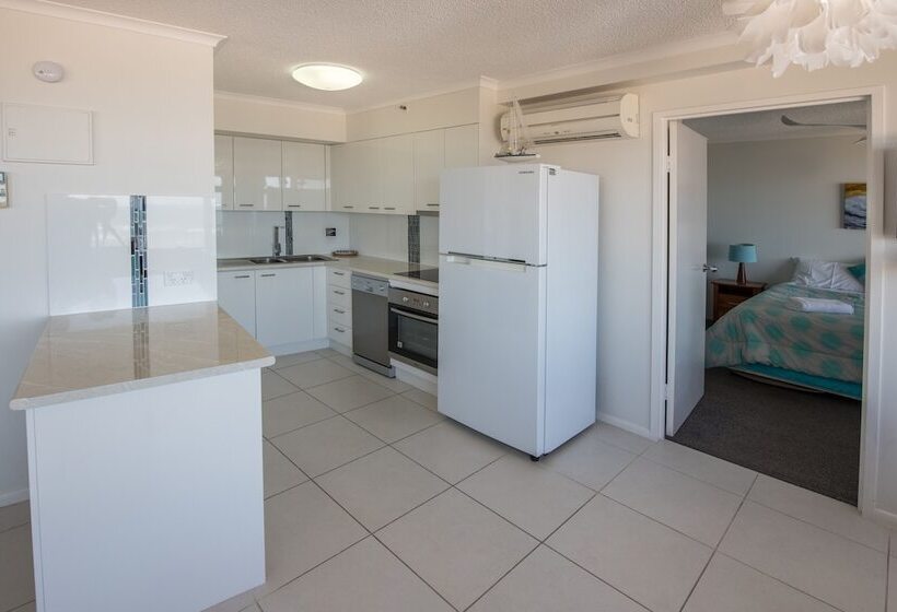 2침실 디럭스 아파트 바다 전망, Centrepoint Apartments Caloundra