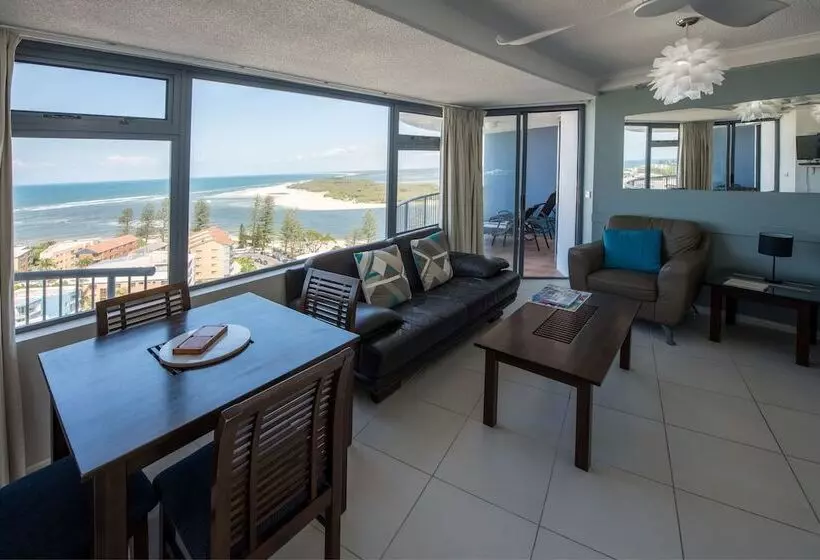 オーシャンビューの2ベッドルームデラックスアパート, Centrepoint Apartments Caloundra