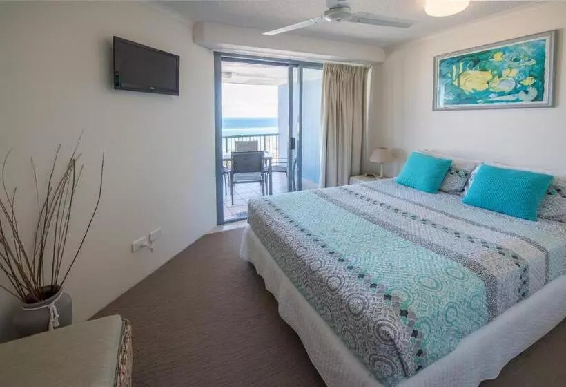 海の見える1ベッドルームアパートメント, Centrepoint Apartments Caloundra