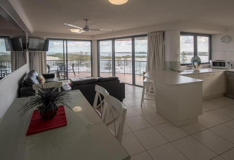 침실 3개 바다 전망 아파트, Centrepoint Apartments Caloundra